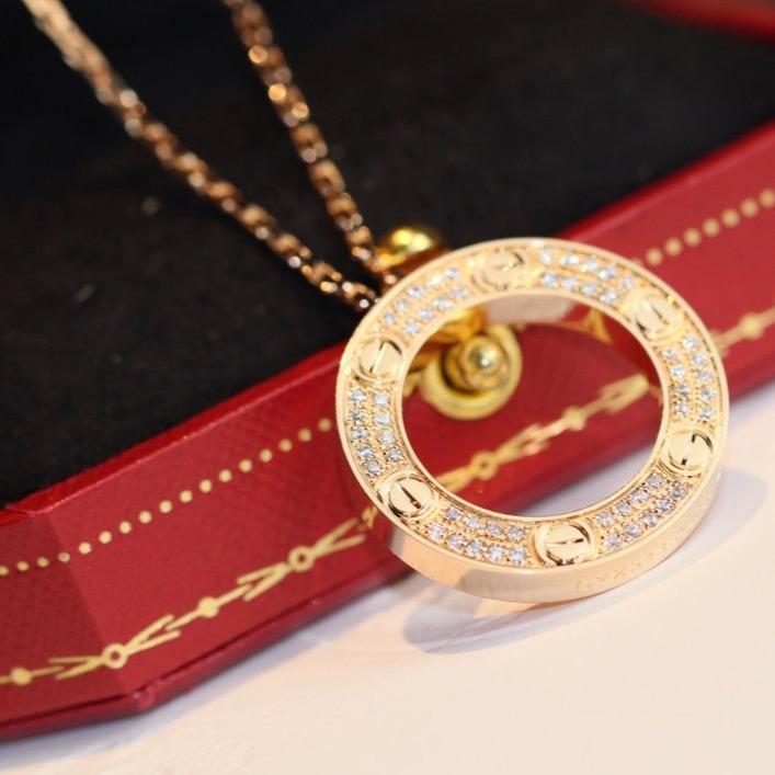 [Stars Jewelry]LOVE NECKLACE ADJUSTABLE ROSE GOLD