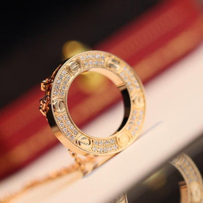 [Stars Jewelry]LOVE NECKLACE ADJUSTABLE ROSE GOLD
