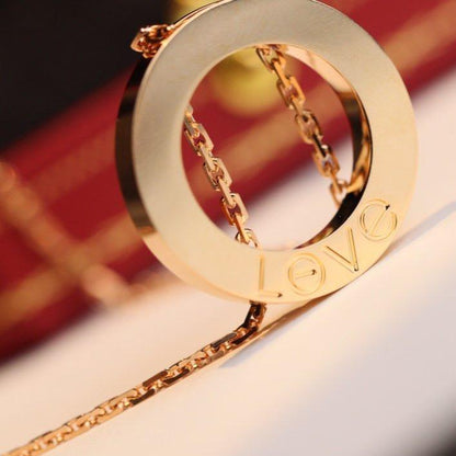 [Stars Jewelry]LOVE NECKLACE ADJUSTABLE ROSE GOLD