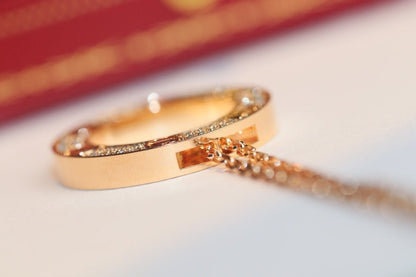 [Stars Jewelry]LOVE NECKLACE ADJUSTABLE ROSE GOLD