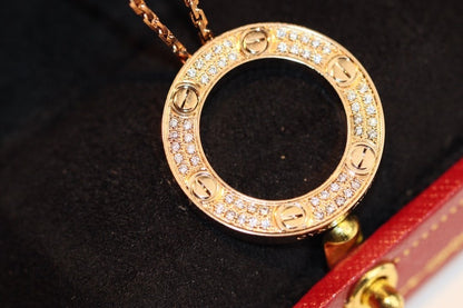 [Stars Jewelry]LOVE NECKLACE ADJUSTABLE ROSE GOLD
