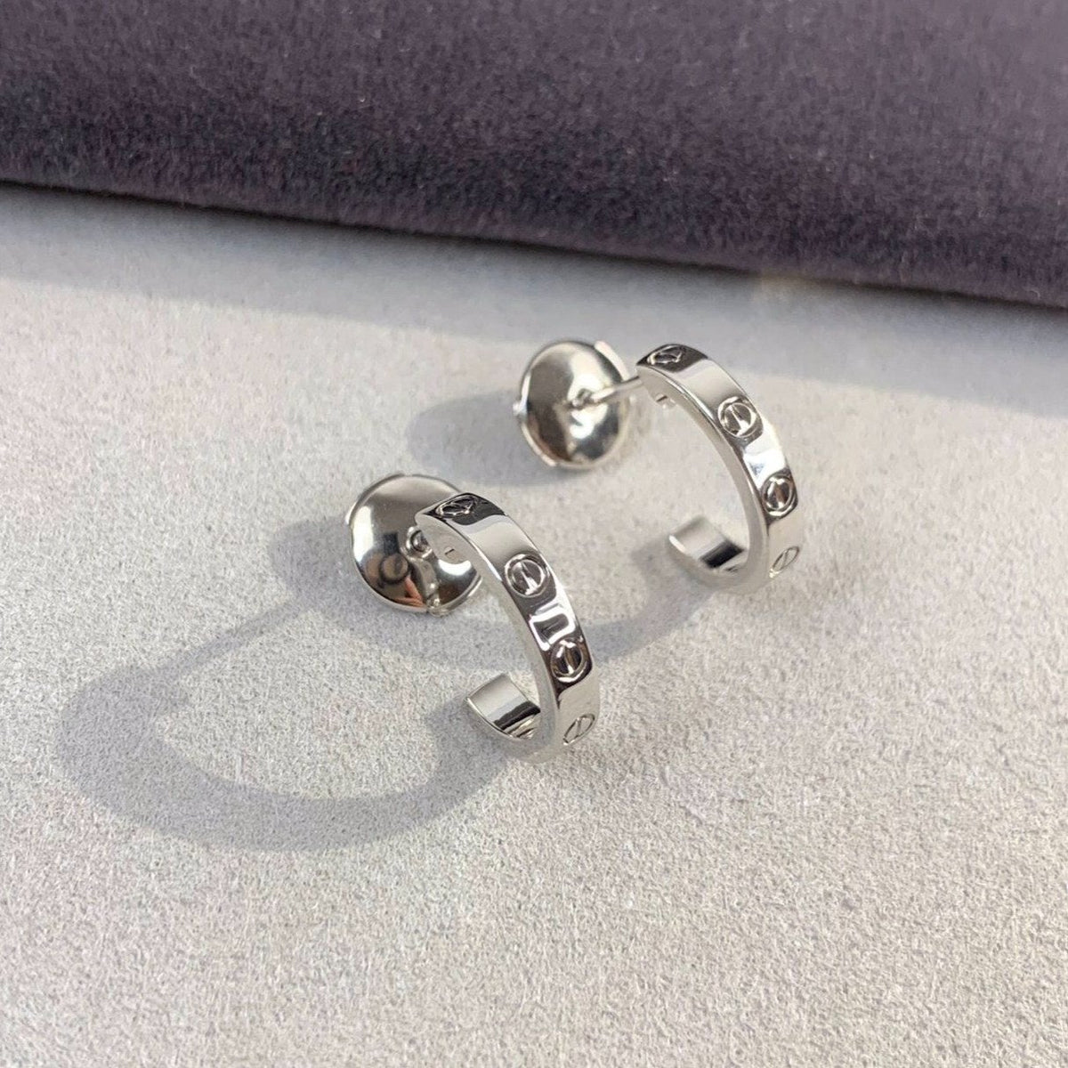 [Stars Jewelry]LOVE EARRINGS 2.65MM SILVER