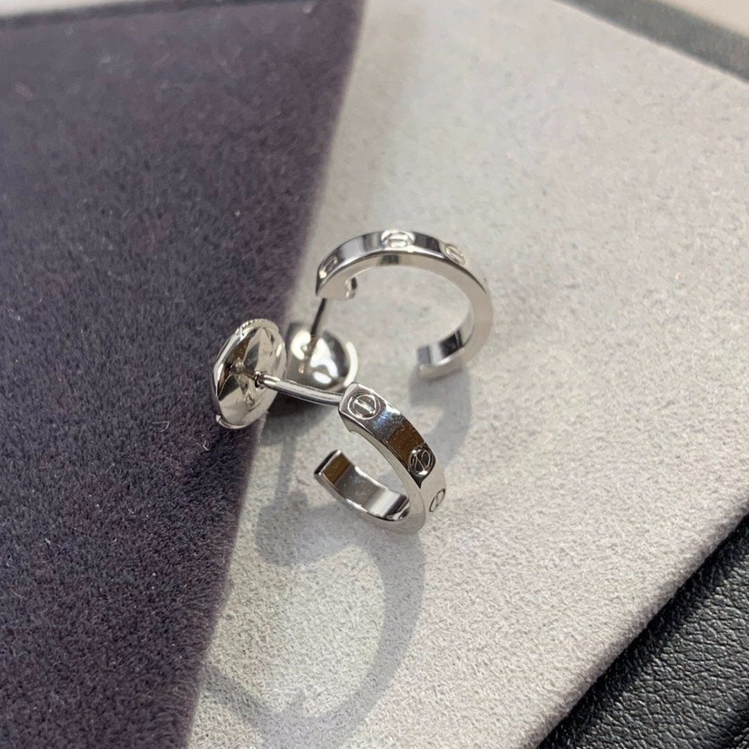 [Stars Jewelry]LOVE EARRINGS 2.65MM SILVER