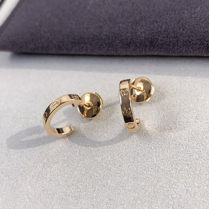 [Stars Jewelry]LOVE EARRINGS 2.65MM PINK GOLD
