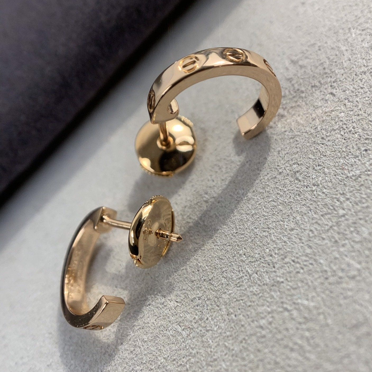 [Stars Jewelry]LOVE EARRINGS 2.65MM PINK GOLD