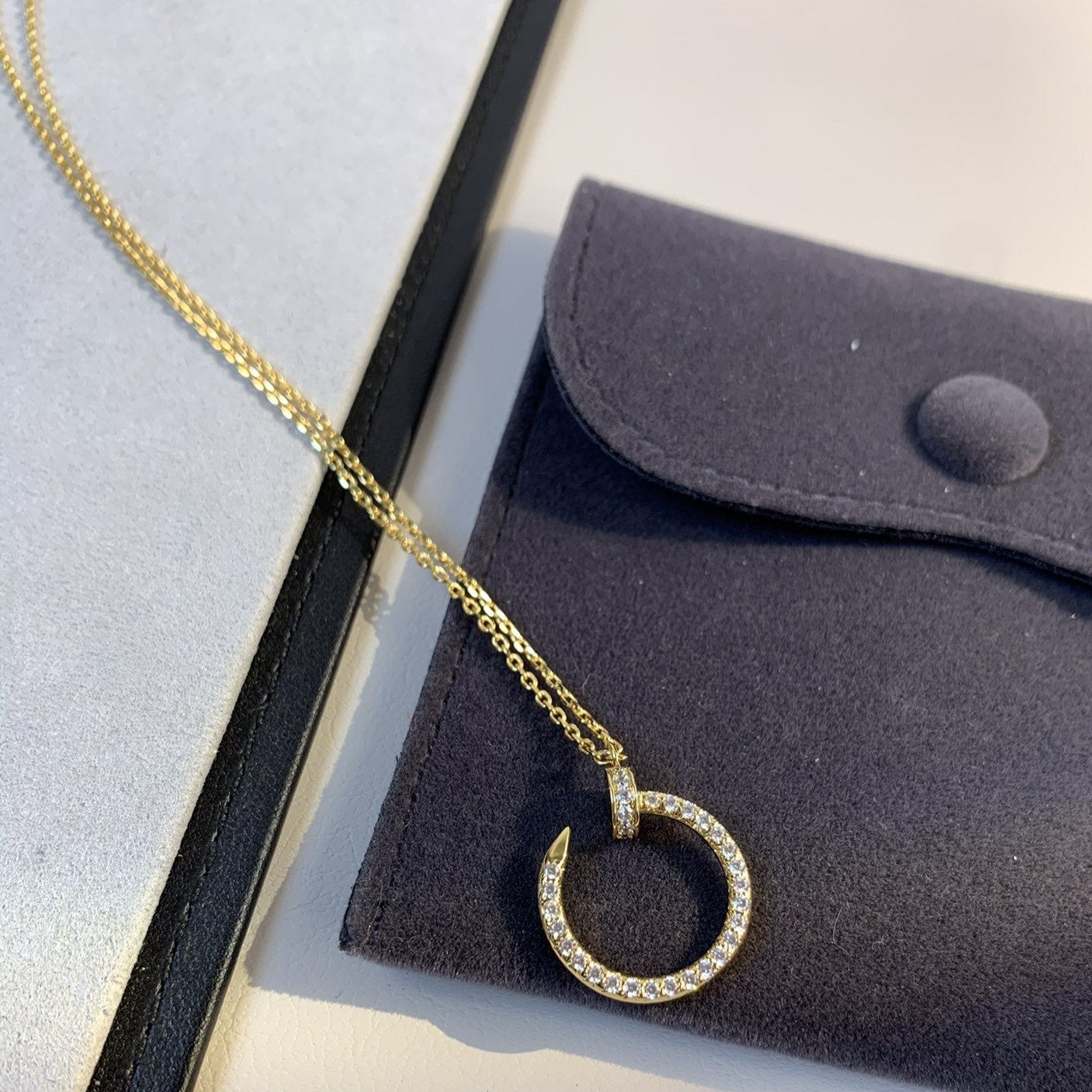 [Stars Jewelry]JUSTE NECKLACE GOLD DIAMONDS