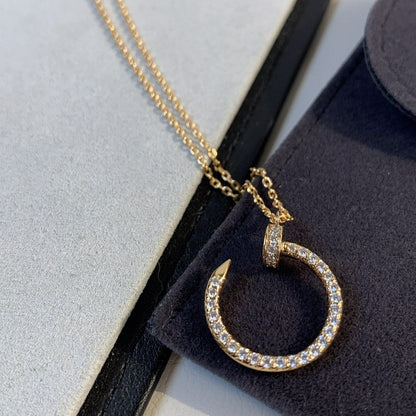 [Stars Jewelry]JUSTE NECKLACE PINK GOLD DIAMONDS