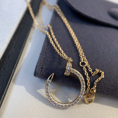 [Stars Jewelry]JUSTE NECKLACE PINK GOLD DIAMONDS