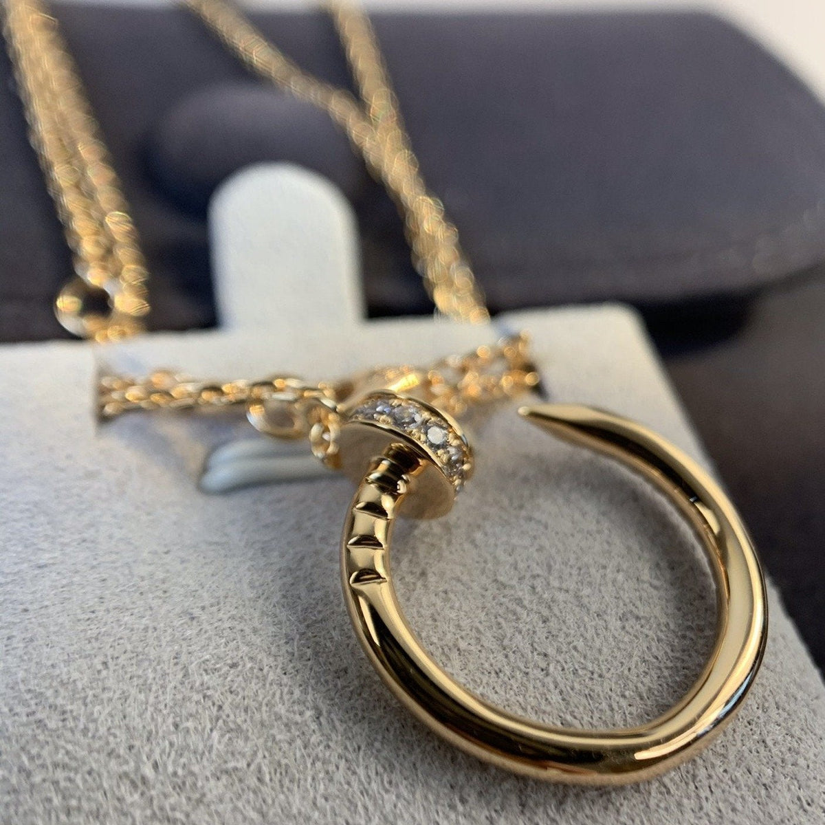 [Stars Jewelry]JUSTE NECKLACE PINK GOLD DIAMONDS