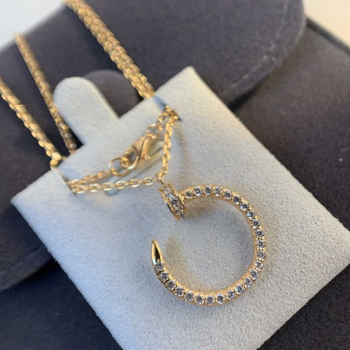 [Stars Jewelry]JUSTE NECKLACE PINK GOLD DIAMONDS