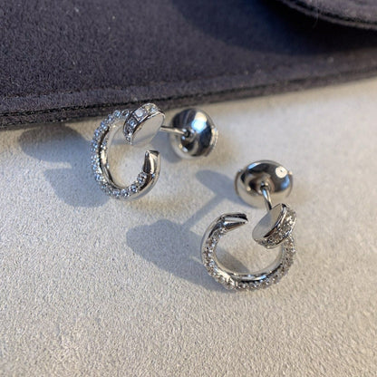 [Stars Jewelry]JUSTE EARRINGS SILVER DIAMONDS