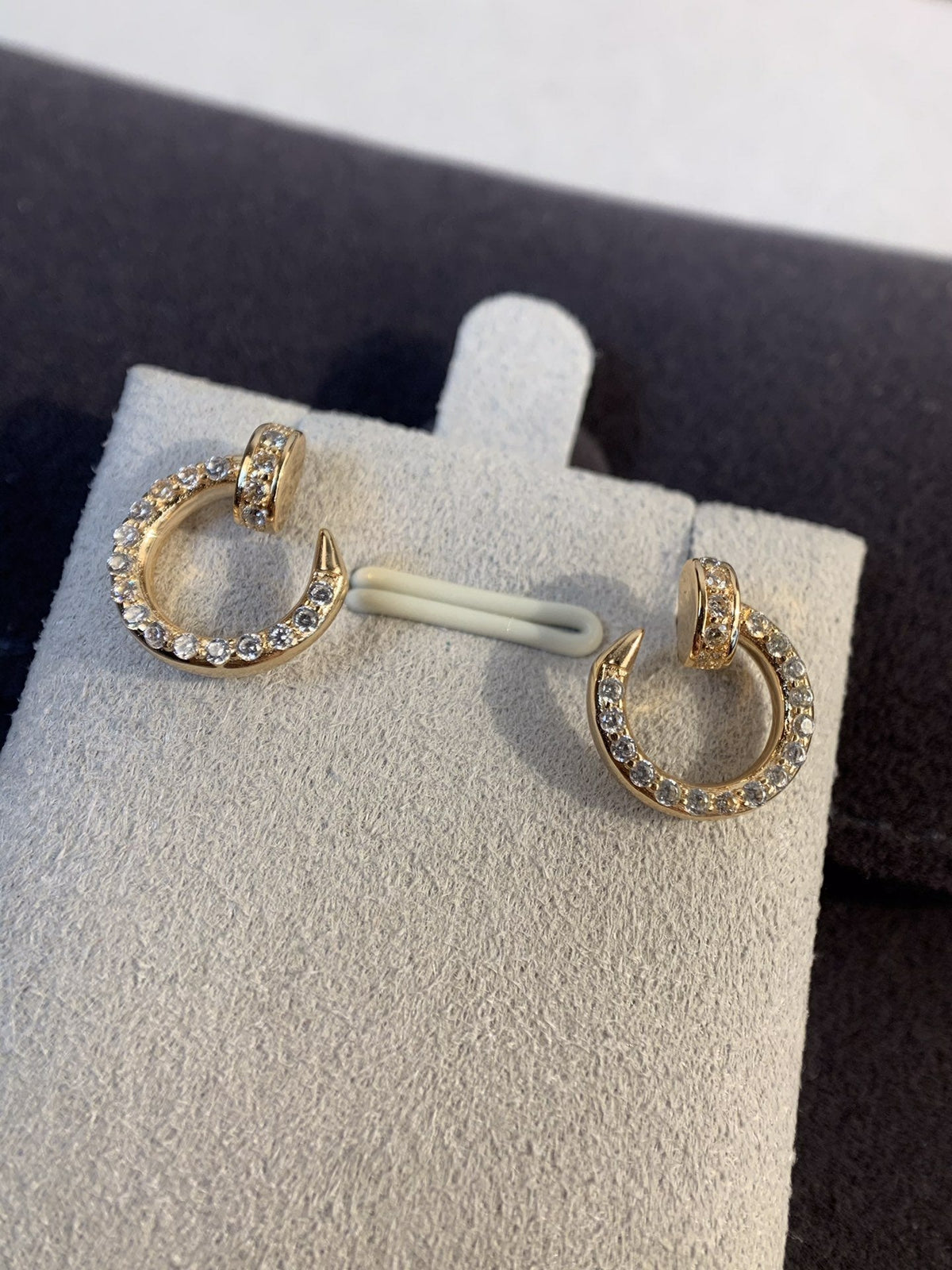 [Stars Jewelry]JUSTE EARRINGS GOLD DIAMONDS
