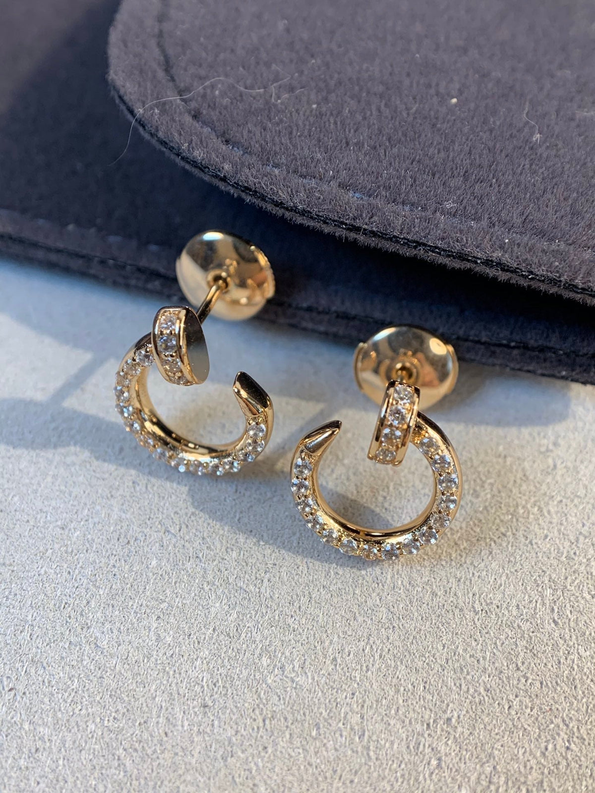 [Stars Jewelry]JUSTE EARRINGS GOLD DIAMONDS