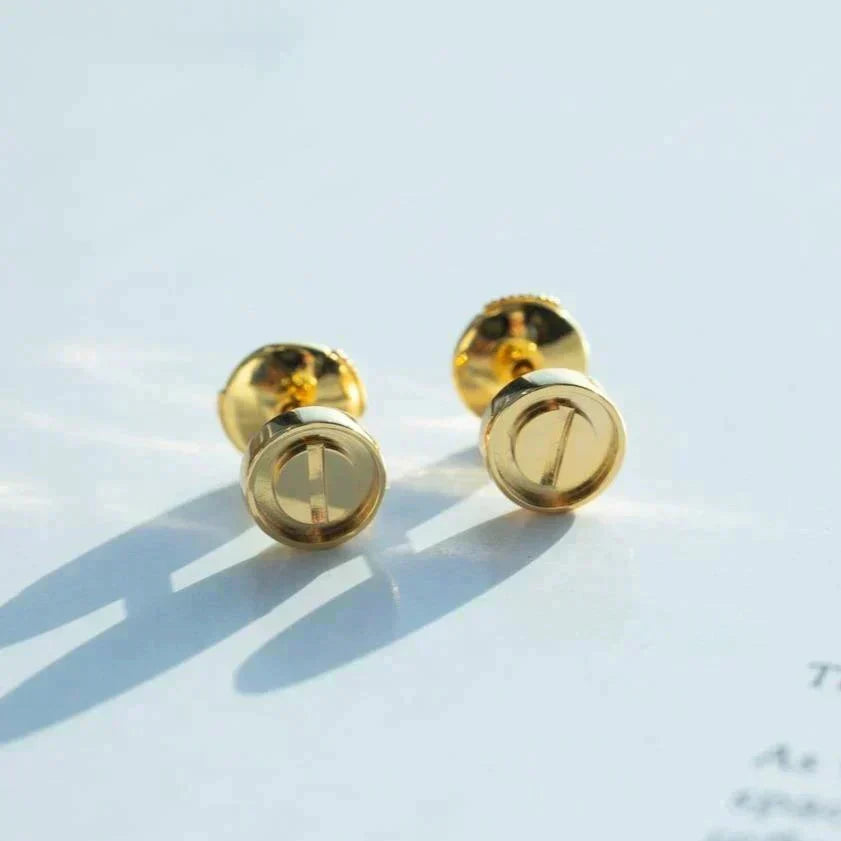 [Stars Jewelry]LOVE EARRINGS GOLD 10MM