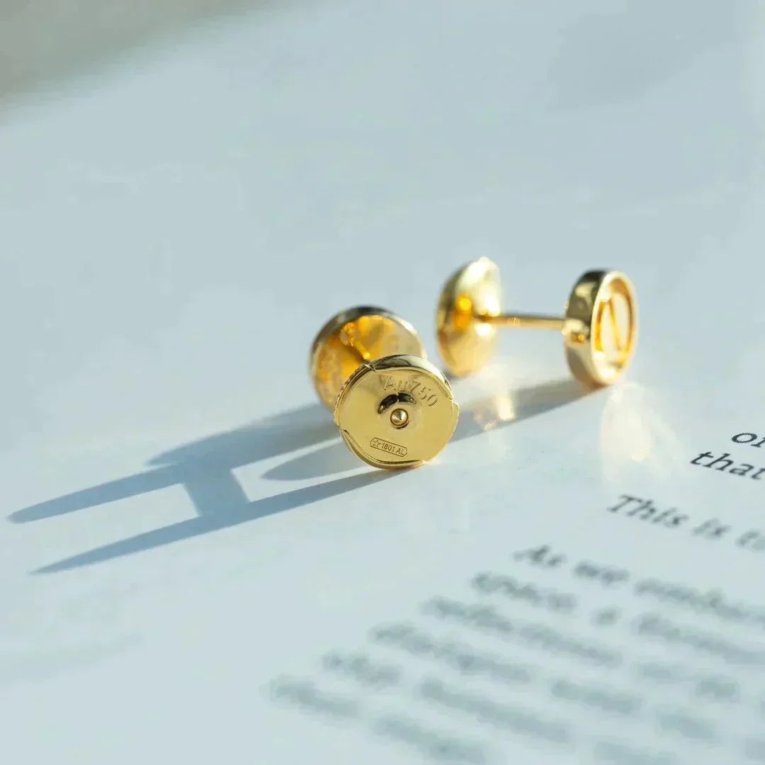 [Stars Jewelry]LOVE EARRINGS GOLD 10MM