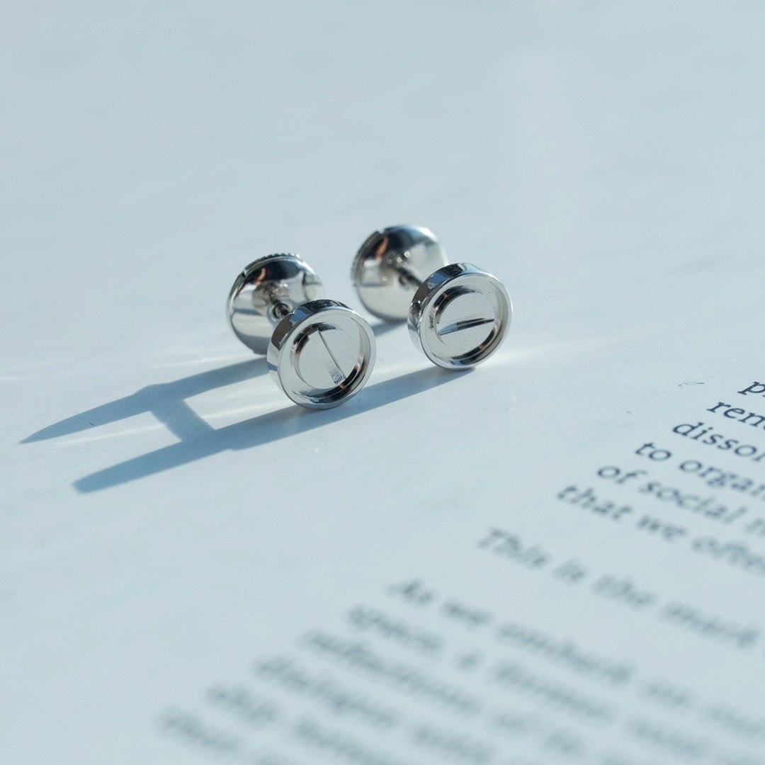 [Stars Jewelry]LOVE EARRINGS SILVER 10MM