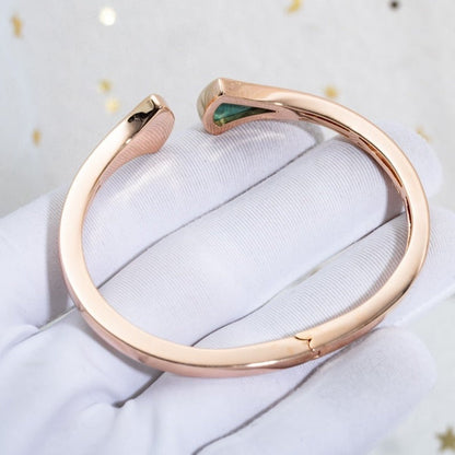 [Stars Jewelry]DREAM BRACELET OPEN MALACHITE PINK GOLD