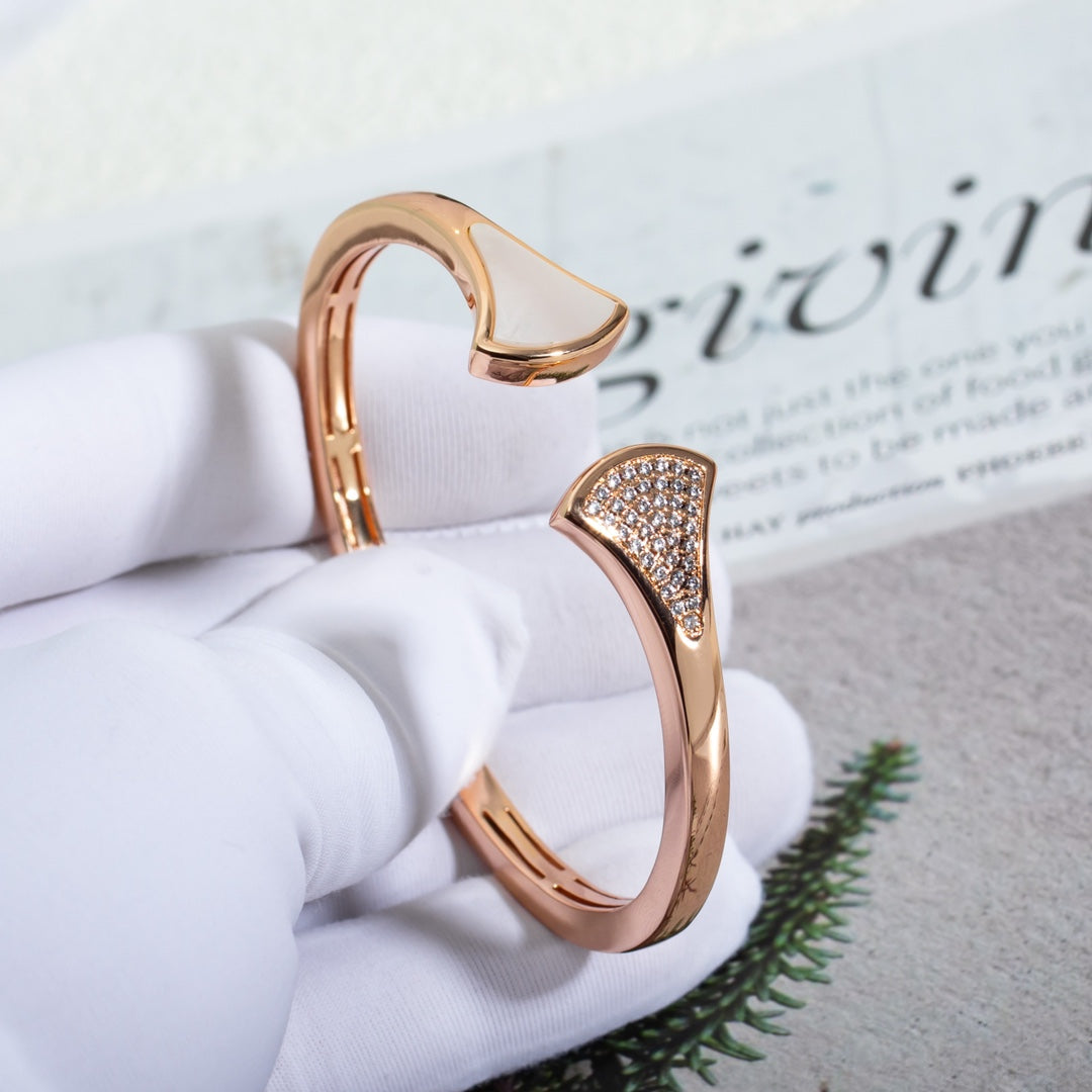 [Stars Jewelry]DREAM BRACELET OPEN PINK GOLD MOP DIAMOND