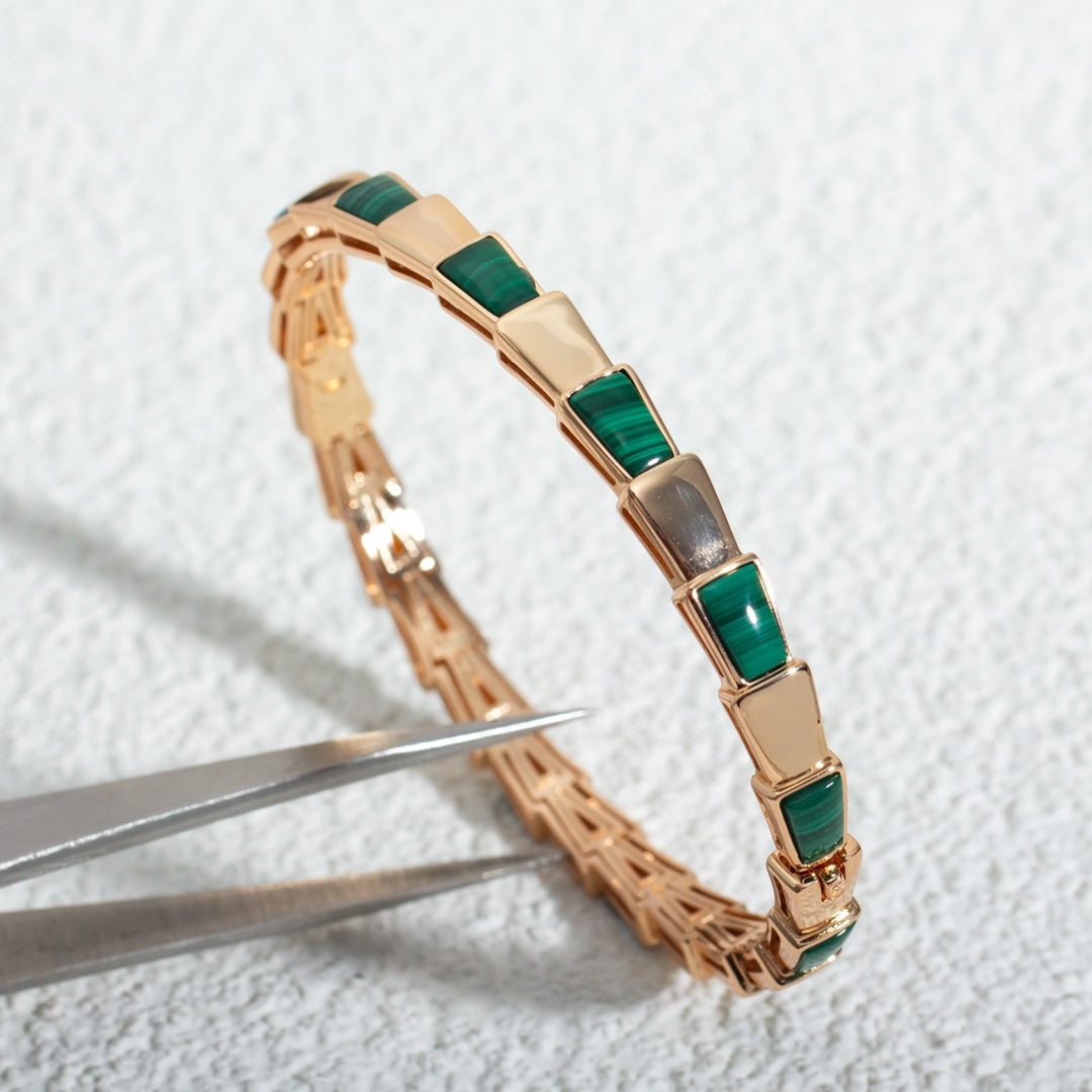 [Stars Jewelry]SERPENTI BRACELET PINK GOLD MALACHITE