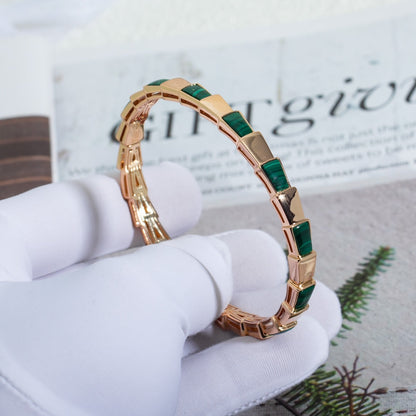 [Stars Jewelry]SERPENTI BRACELET PINK GOLD MALACHITE