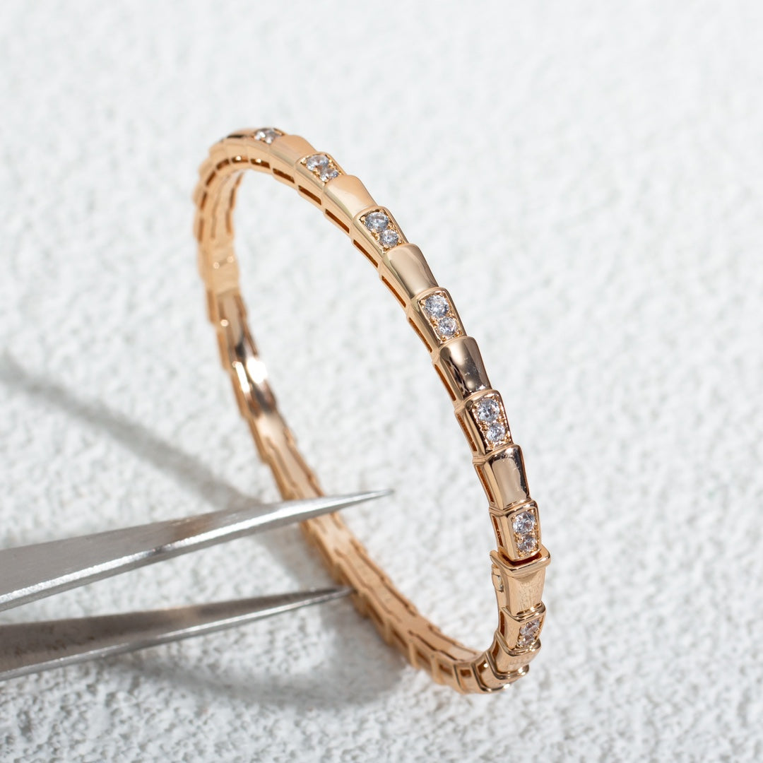 [Stars Jewelry]SERPENTI SMALL BRACELET PINK GOLD DIAMOND