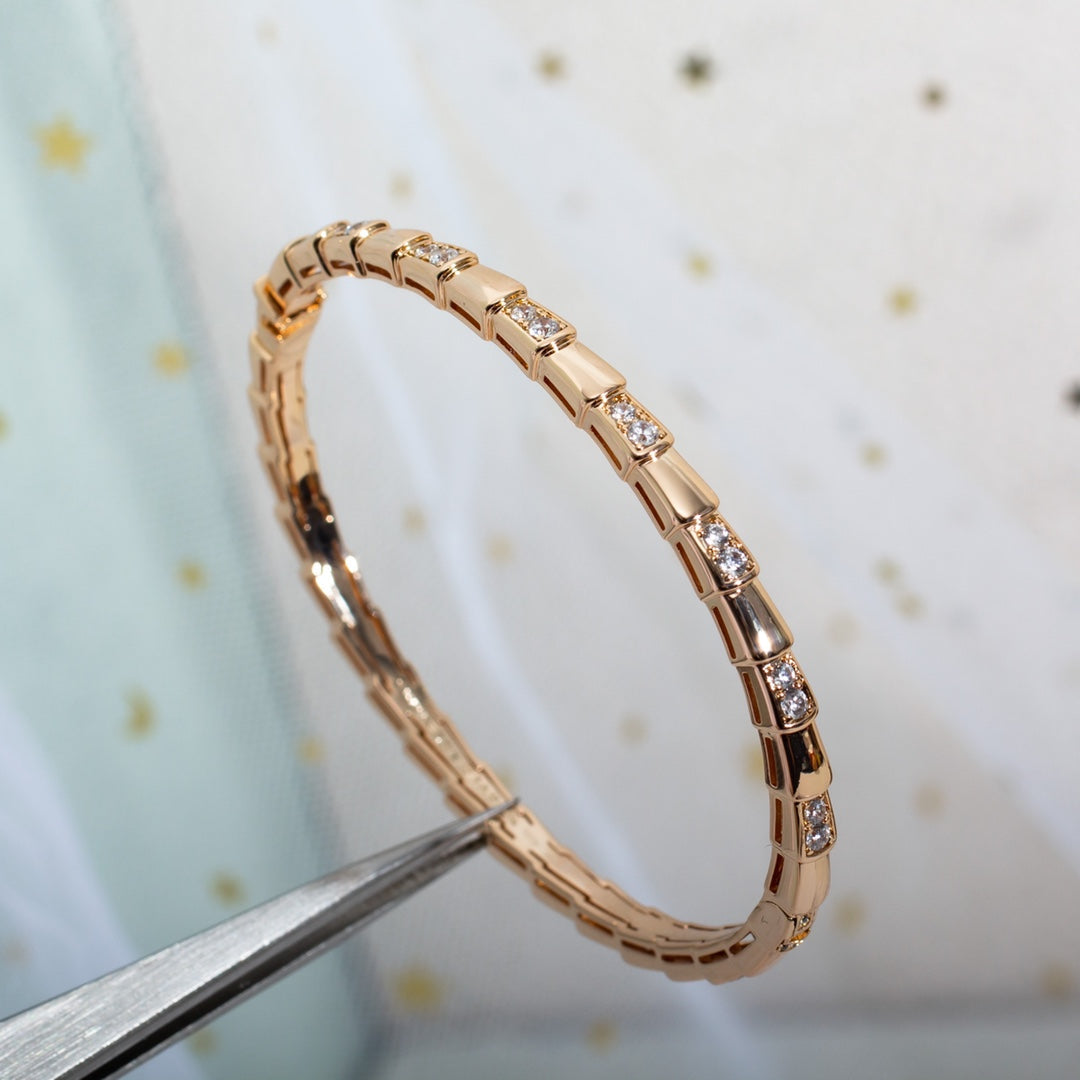 [Stars Jewelry]SERPENTI SMALL BRACELET PINK GOLD DIAMOND