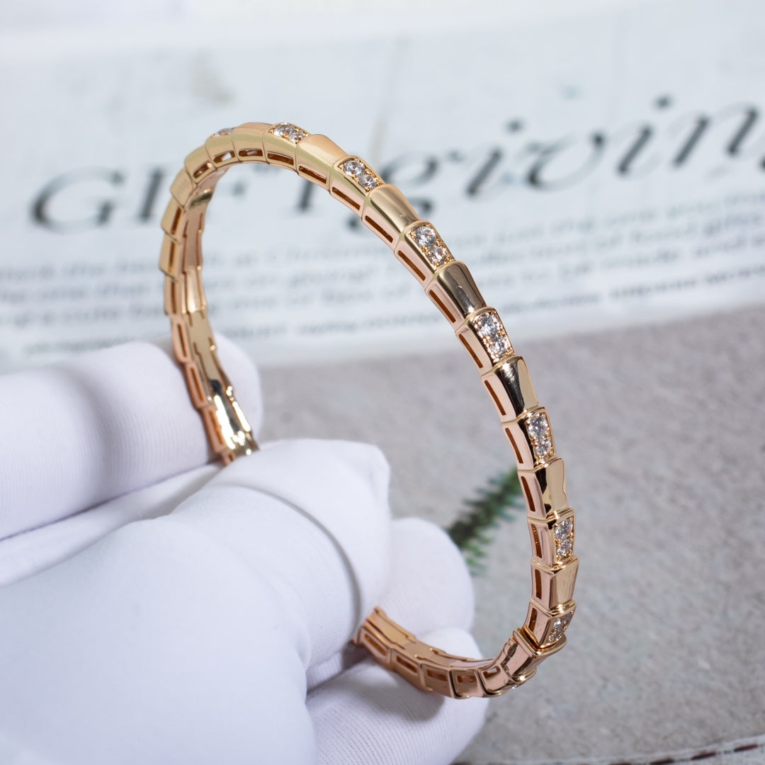 [Stars Jewelry]SERPENTI SMALL BRACELET PINK GOLD DIAMOND