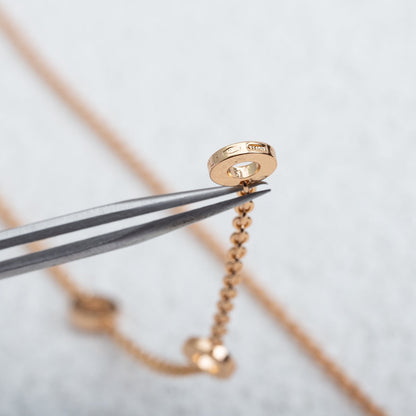 [Stars Jewelry]PARENTESI NECKLACE PINK GOLD