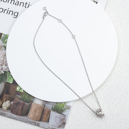 [Stars Jewelry]PARENTESI NECKLACE SILVER DIAMOND