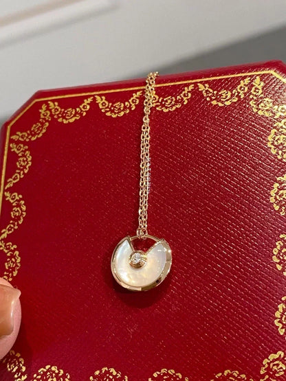 [Stars Jewelry]AMULETTE ROSE GOLD MOP NECKLACE