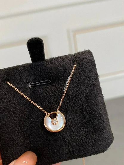 [Stars Jewelry]AMULETTE ROSE GOLD MOP NECKLACE