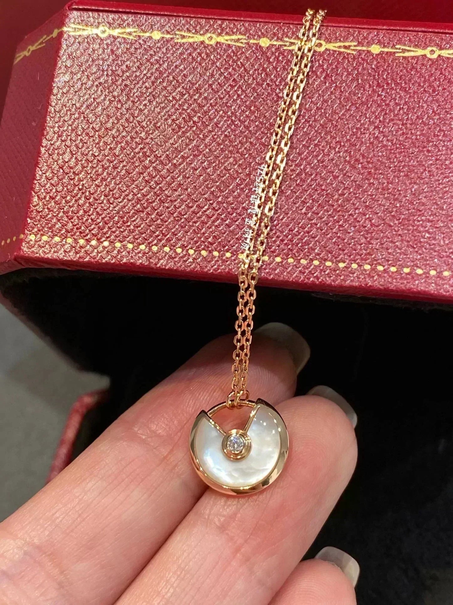 [Stars Jewelry]AMULETTE ROSE GOLD MOP NECKLACE