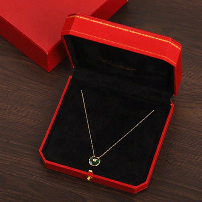 [Stars Jewelry]AMULETTE GOLD MALACHITE NECKLACE
