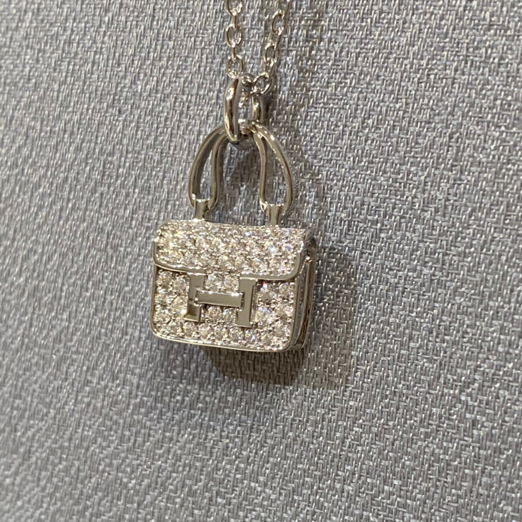 [Stars Jewelry]CONSTANCE PEDANT DIAMOND NECKLACE