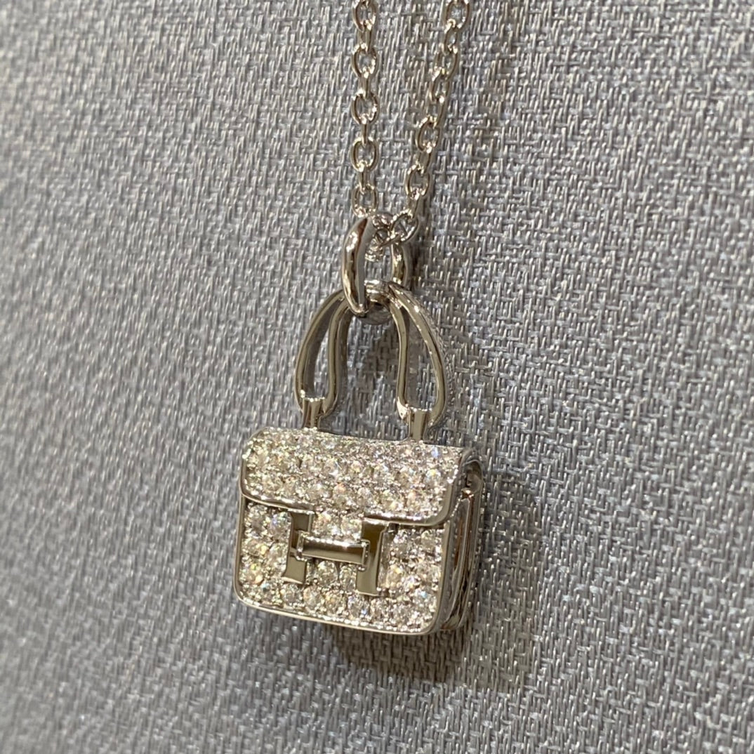 [Stars Jewelry]CONSTANCE PEDANT DIAMOND NECKLACE
