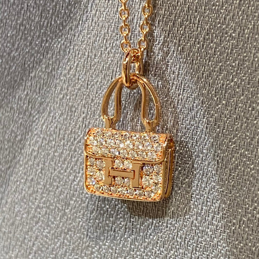 [Stars Jewelry]CONSTANCE PEDANT DIAMOND NECKLACE