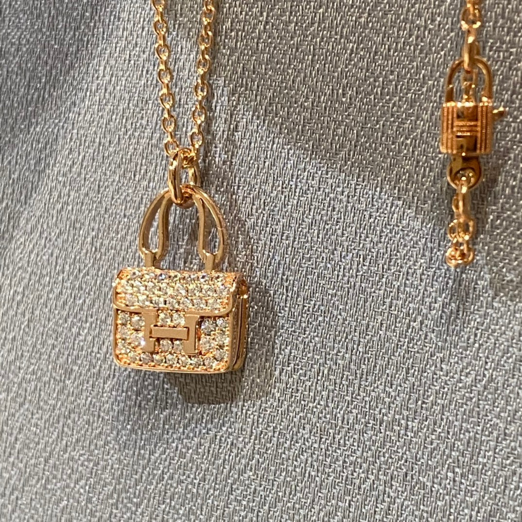 [Stars Jewelry]CONSTANCE PEDANT DIAMOND NECKLACE