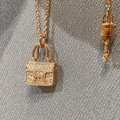 [Stars Jewelry]CONSTANCE PEDANT DIAMOND NECKLACE