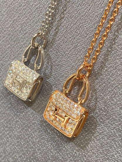 [Stars Jewelry]CONSTANCE PEDANT DIAMOND NECKLACE