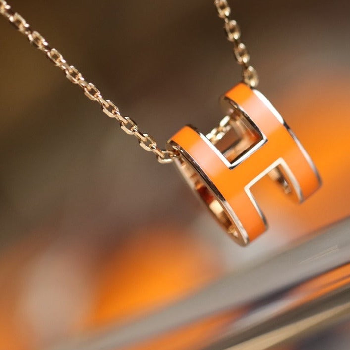 [Stars Jewelry]POP H PEDANT PINK GOLD