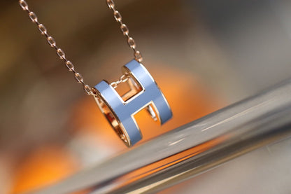 [Stars Jewelry]POP H PEDANT PINK GOLD