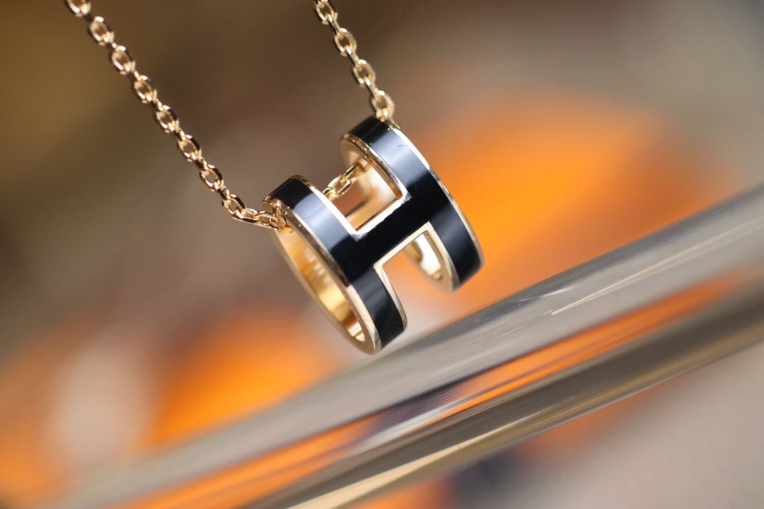 [Stars Jewelry]POP H PEDANT PINK GOLD