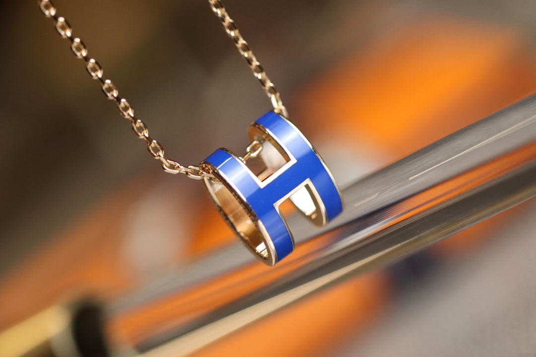 [Stars Jewelry]POP H PEDANT PINK GOLD
