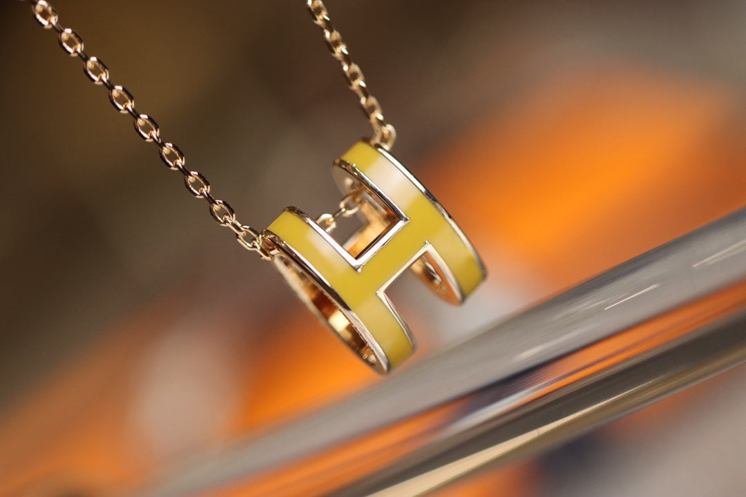 [Stars Jewelry]POP H PEDANT PINK GOLD