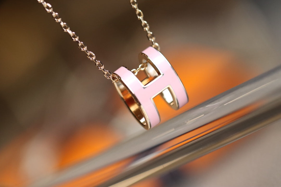 [Stars Jewelry]POP H PEDANT PINK GOLD
