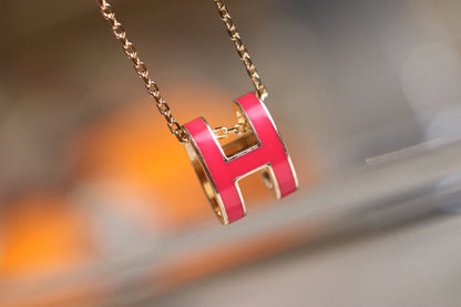 [Stars Jewelry]POP H PEDANT PINK GOLD