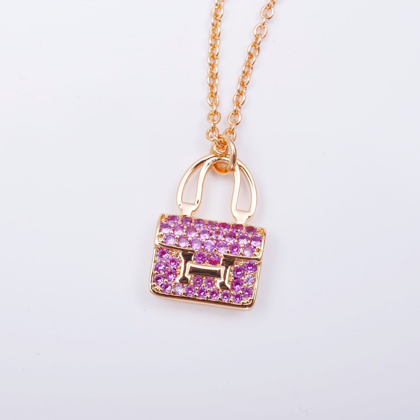 [Stars Jewelry]CONSTANCE PEDANT PURPLE DIAMOND NECKLACE