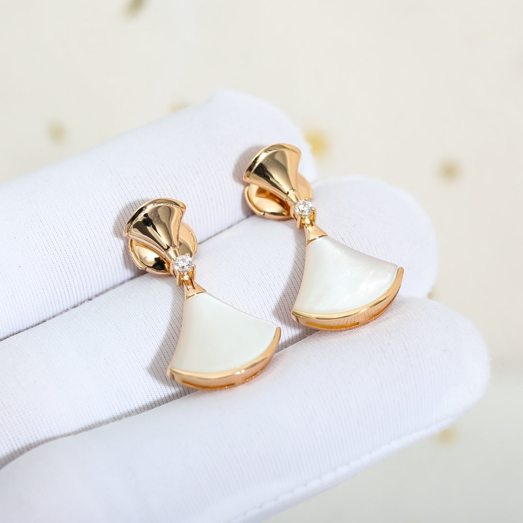 [Stars Jewelry]DREAM MOP PINK GOLD EARRINGS