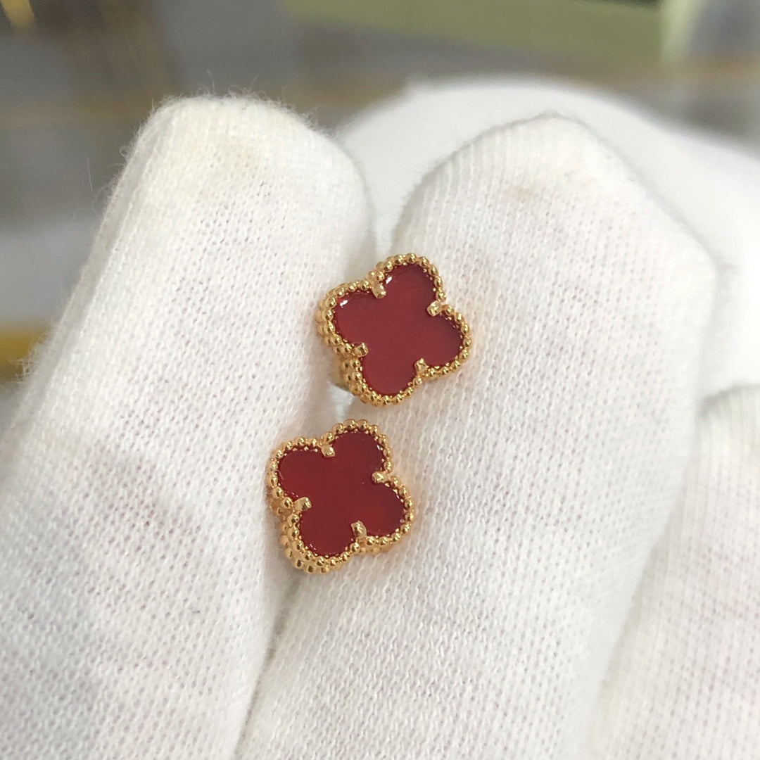 [Stars Jewelry]CLOVER MINI GOLD EARRINGS