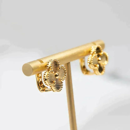 [Stars Jewelry]CLOVER MEDIUM 1 MOTIFS LASER EARRINGS